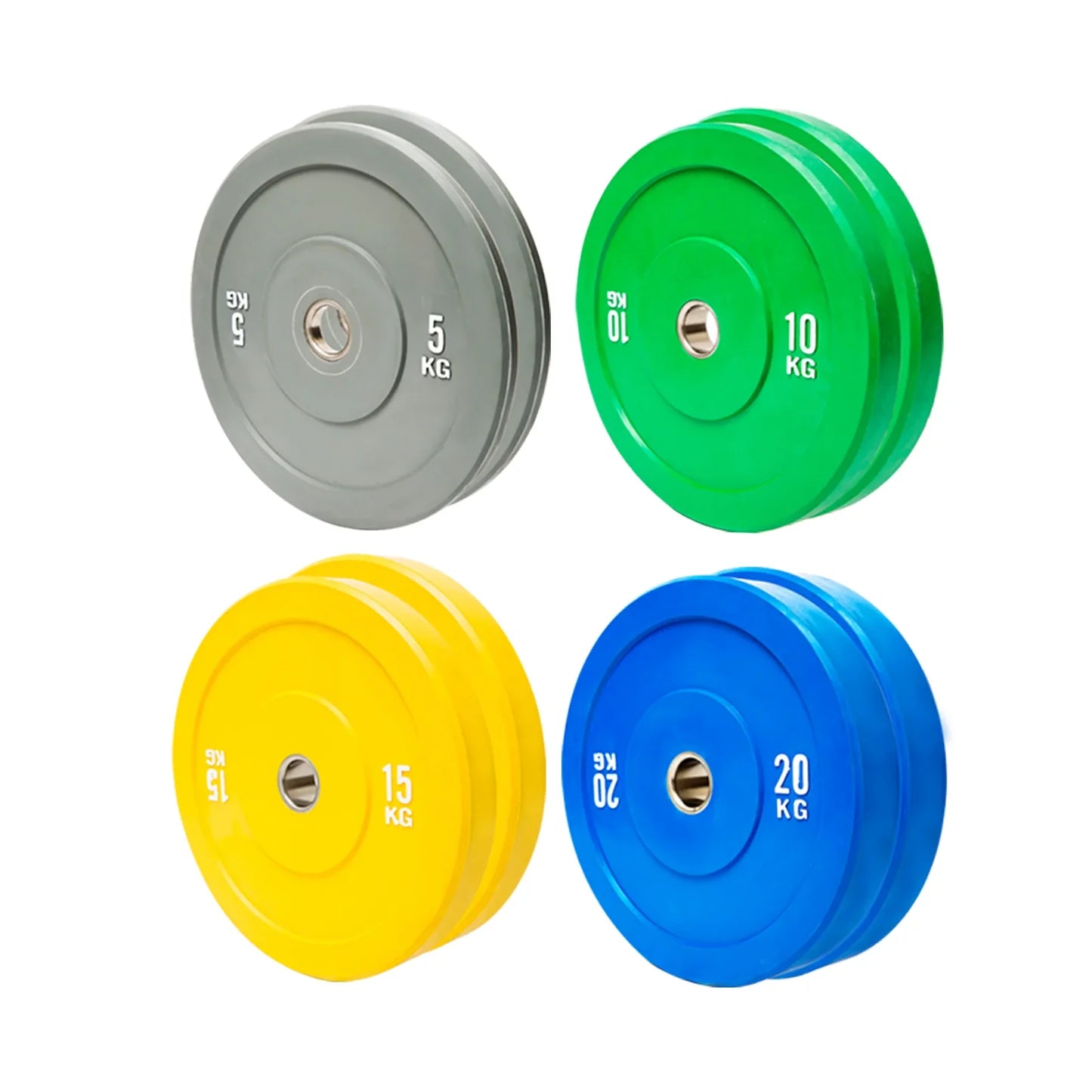 100kg Olympic Bumper Plate Set | Coloured - BlackBear Fitness